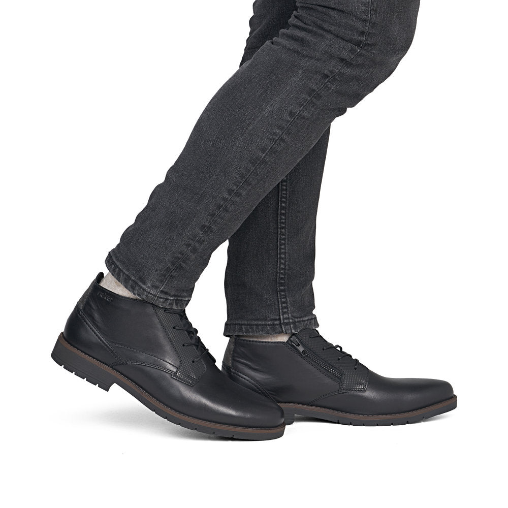 Rieker 13902-00 Black Short Boots