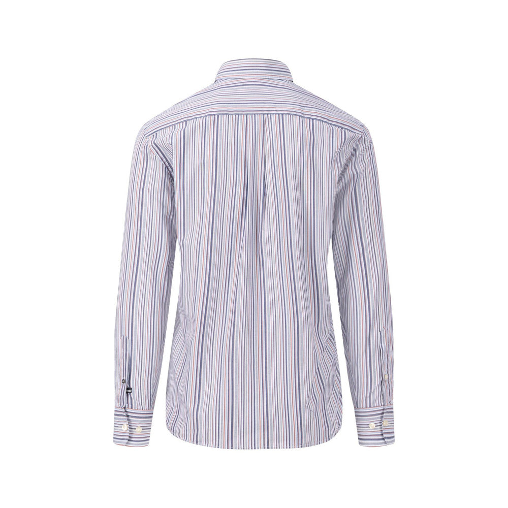 Fynch Hatton 1402 8050 604 Crystal Blue Long Sleeve Casual Shirt