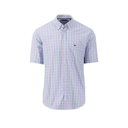 Fynch Hatton 1403 5031 404 Dusty Lavender Short Sleeve Casual Shirt