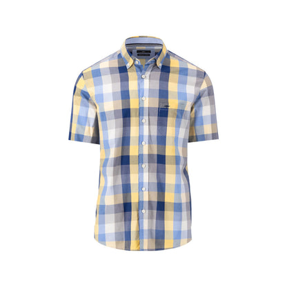 Fynch Hatton 1403 8001 106 Pineapple Short Sleeve Casual Shirt