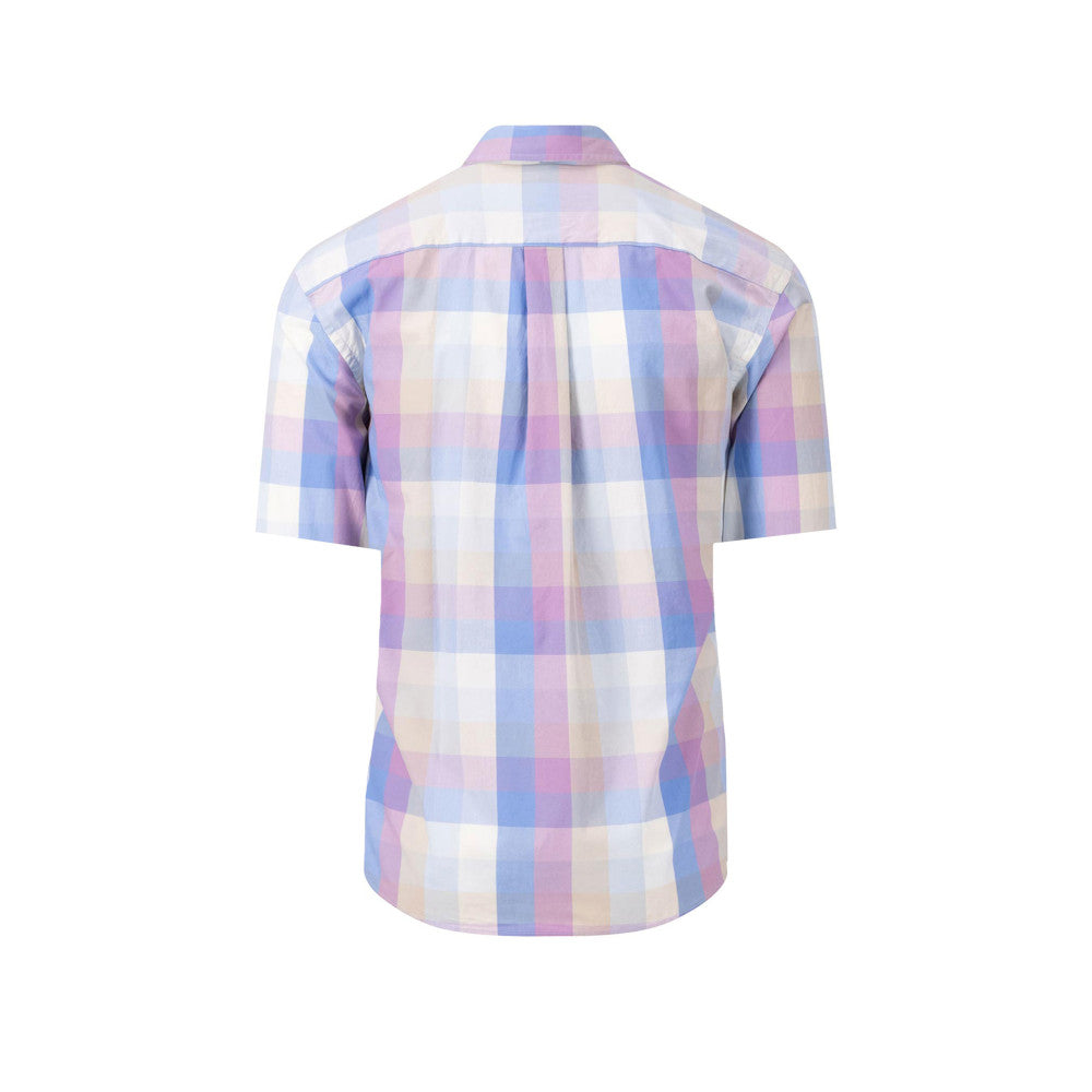 Fynch Hatton 1403 8001 404 Dusty Lavender Short Sleeve Casual Shirt