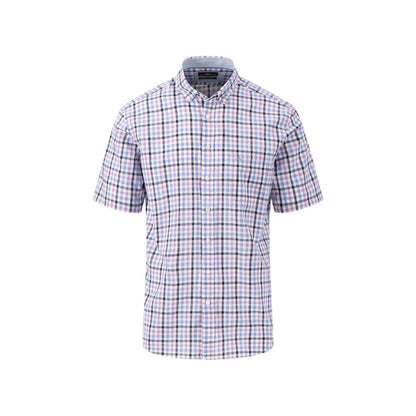 Fynch Hatton 1404 8101 404 Dusty Lavender Short Sleeve Casual Shirt