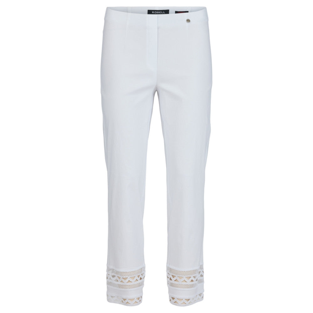 Robell 53489 5499 10 Marie White Trousers