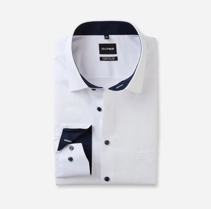 Olymp 1413 64 00 White Comfort Shirt