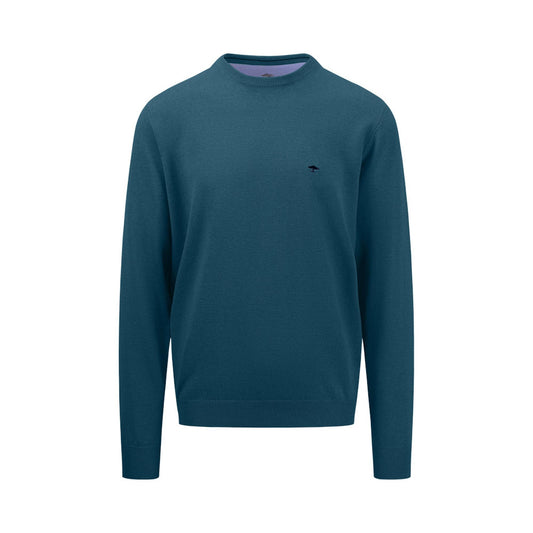 Fynch Hatton 1414 210 624 Dark Teal Round Neck