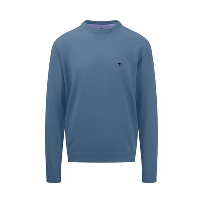 Fynch Hatton 1414 210 625 Cloud Blue Round Neck