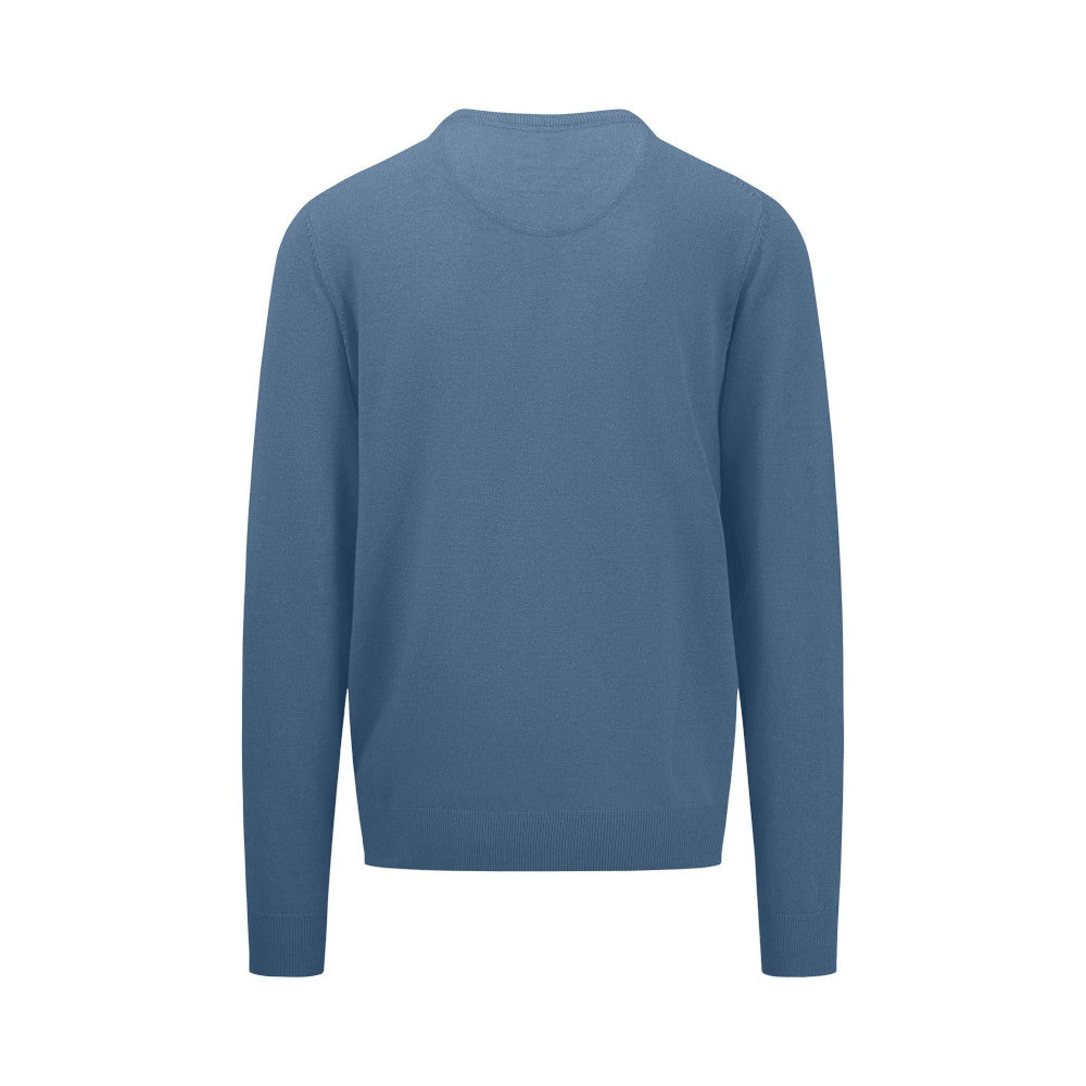 Fynch Hatton 1414 210 625 Cloud Blue Round Neck