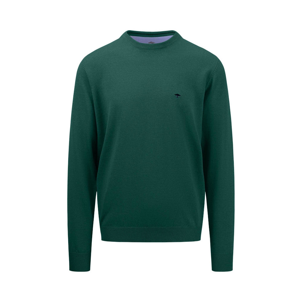 Fynch Hatton 1414 210 707 Dark Emerald Round Neck