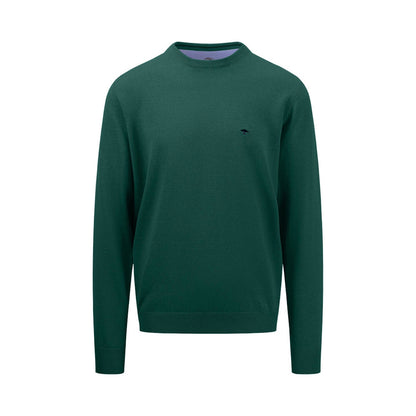 Fynch Hatton 1414 210 707 Dark Emerald Round Neck