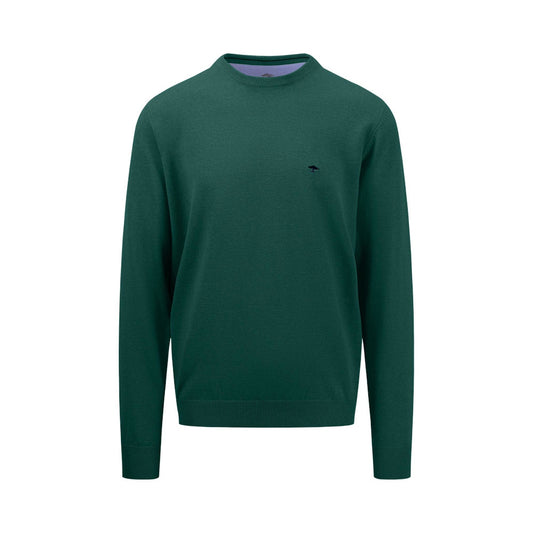 Fynch Hatton 1414 210 707 Dark Emerald Round Neck