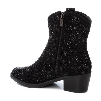 Xti 143116 Black Microfiber Ankle Boots