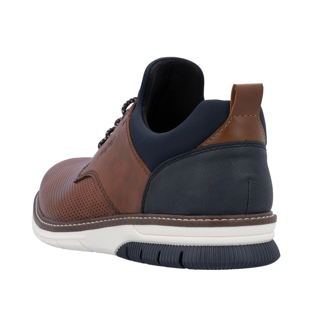 Rieker 14450-22 Tan/Navy Casual Shoes