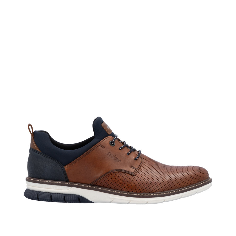 Rieker 14450-22 Tan/Navy Casual Shoes