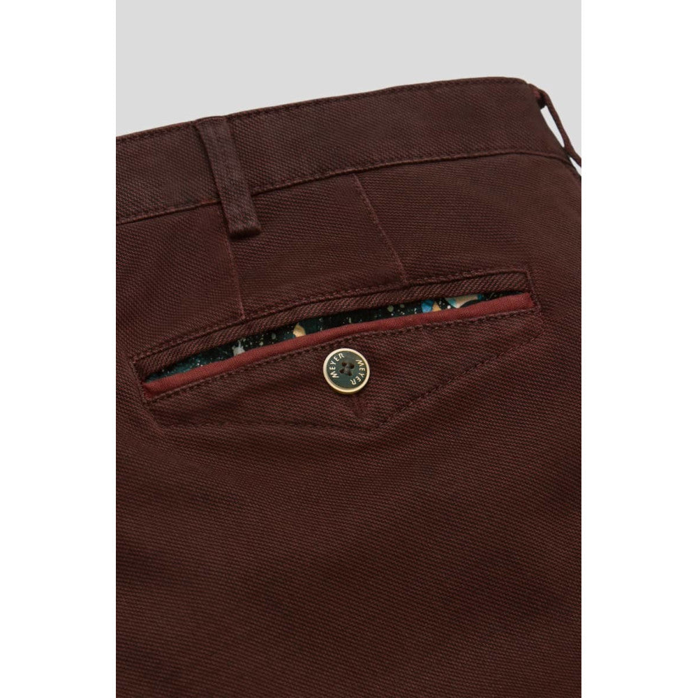 Meyer 5613 48 Burgundy Chicago Modern Fit Chino