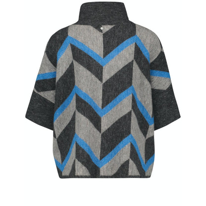 Gerry Weber 170517 44717 2080 Grey/Blue Pattern Gesp Pullover