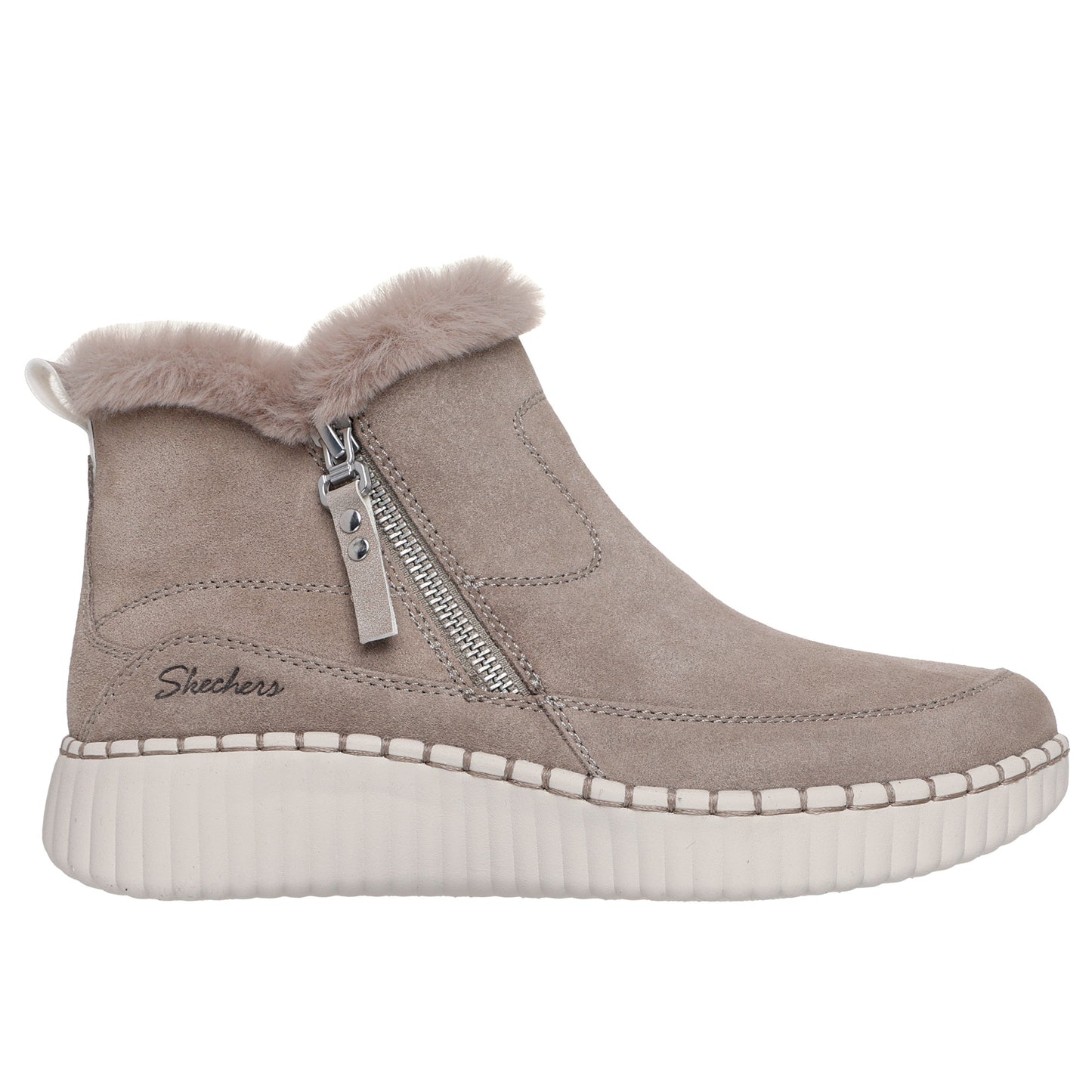 Skechers 168108 Wilshire Blvd Taupe Boots