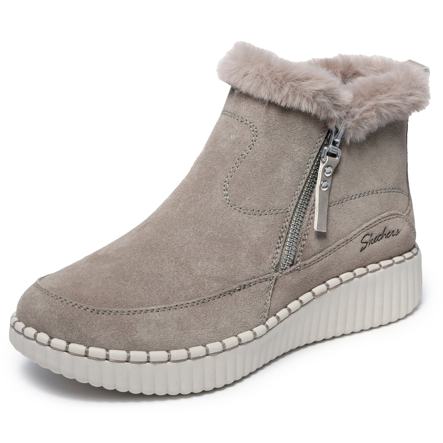 Skechers 168108 Wilshire Blvd Taupe Boots
