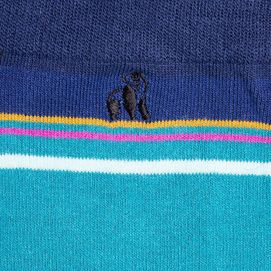 Swole Panda Green Multi Stripe Socks