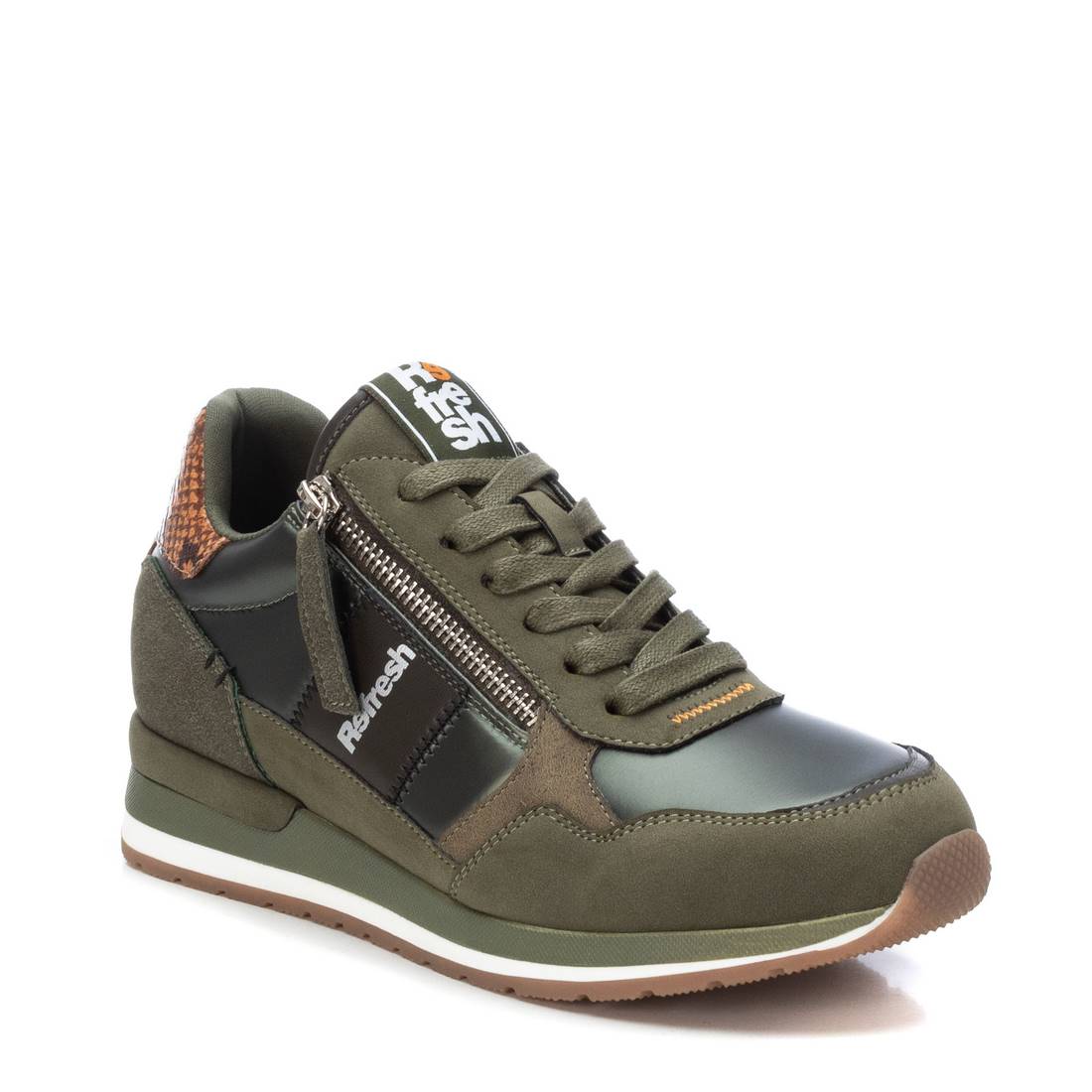 Refresh 172329 Khaki Textile Trainers