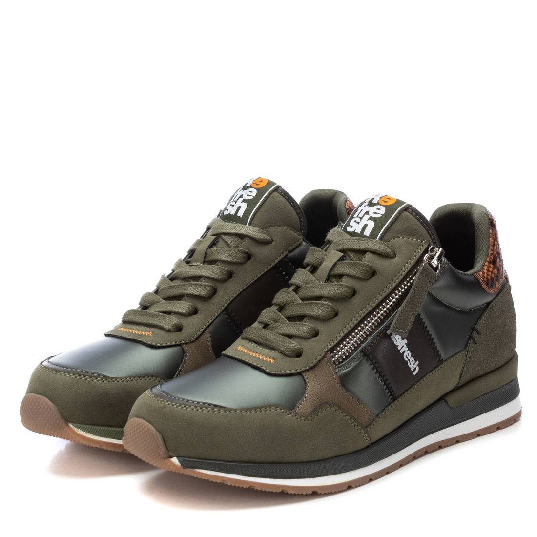 Refresh 172329 Khaki Textile Trainers