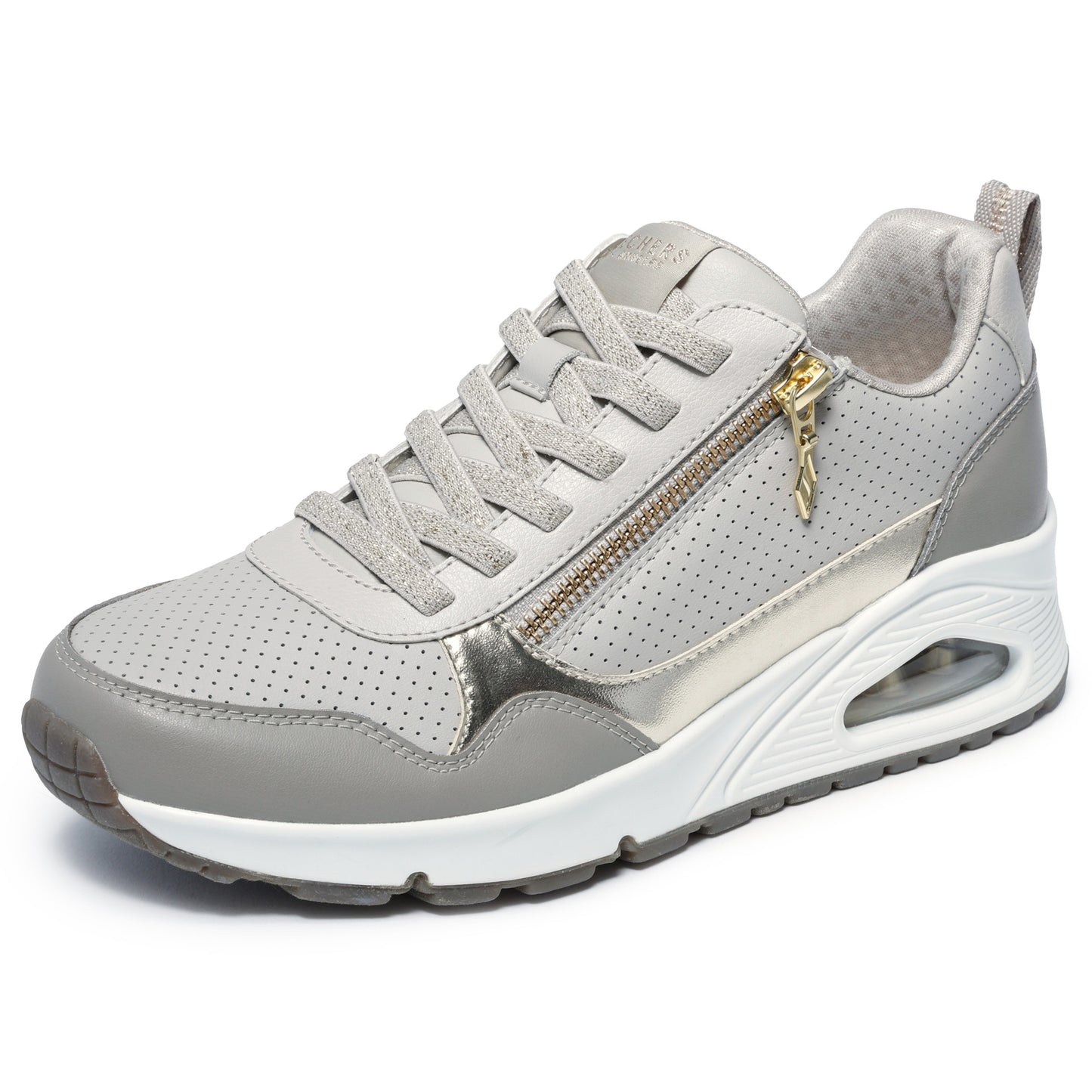 Skechers 177873 Metallic Sliders Taupe Trainers