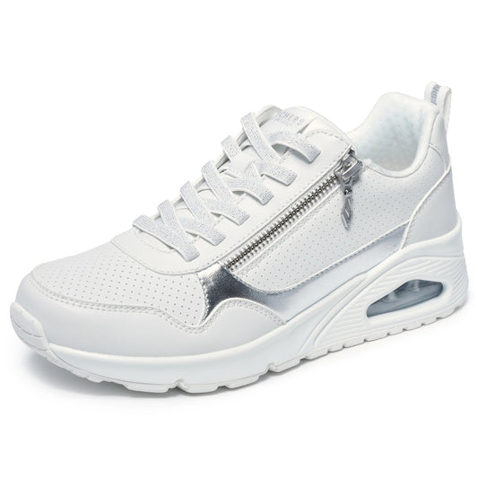 Skechers 177873 Metallic Sliders White Trainers