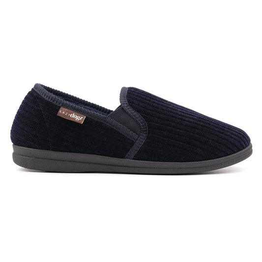 Lazy Dogz Ryan Navy Slipper Navy