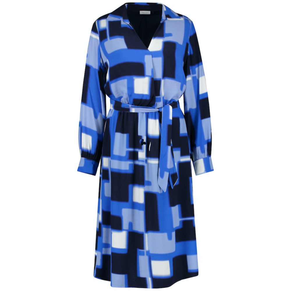 Gerry Weber 280013 31509 8088 Blue Print Woven Dress