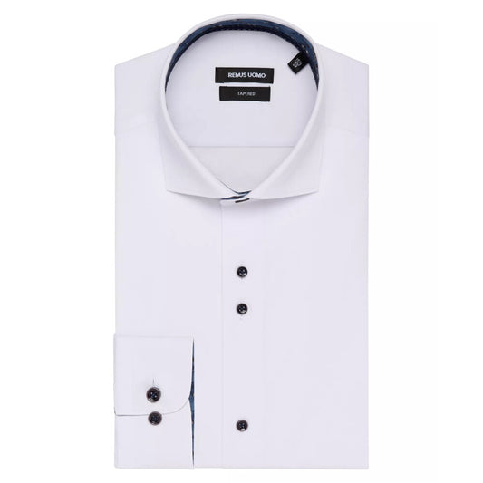 Remus Uomo 13140 01 White Tapered/SF Frank - Cotton Shirt