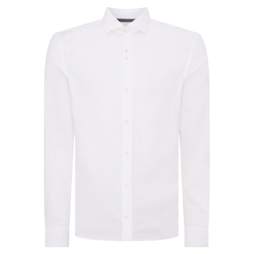 Remus Uomo 13170 01 White Tapered Fit Shirt