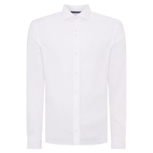 Remus Uomo 13170 01 White Tapered Fit Shirt