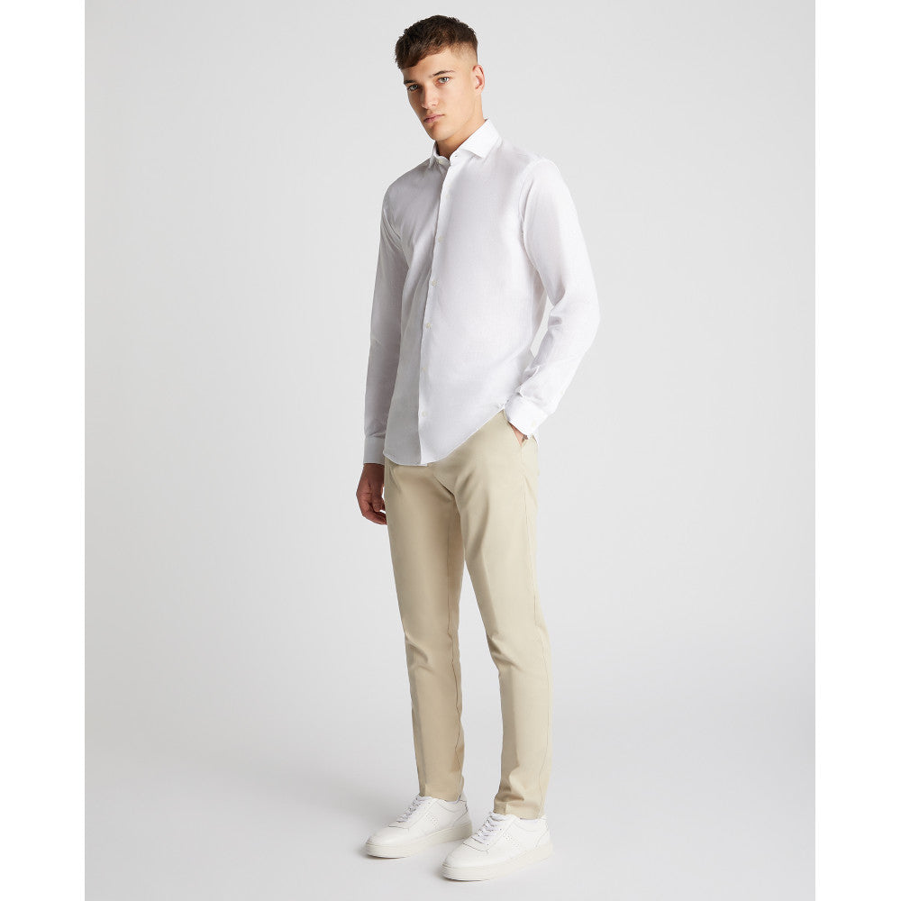 Remus Uomo 13170 01 White Tapered Fit Shirt