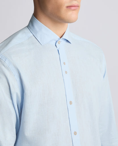 Remus Uomo 13170 22 Light Blue Tapered Fit Shirt