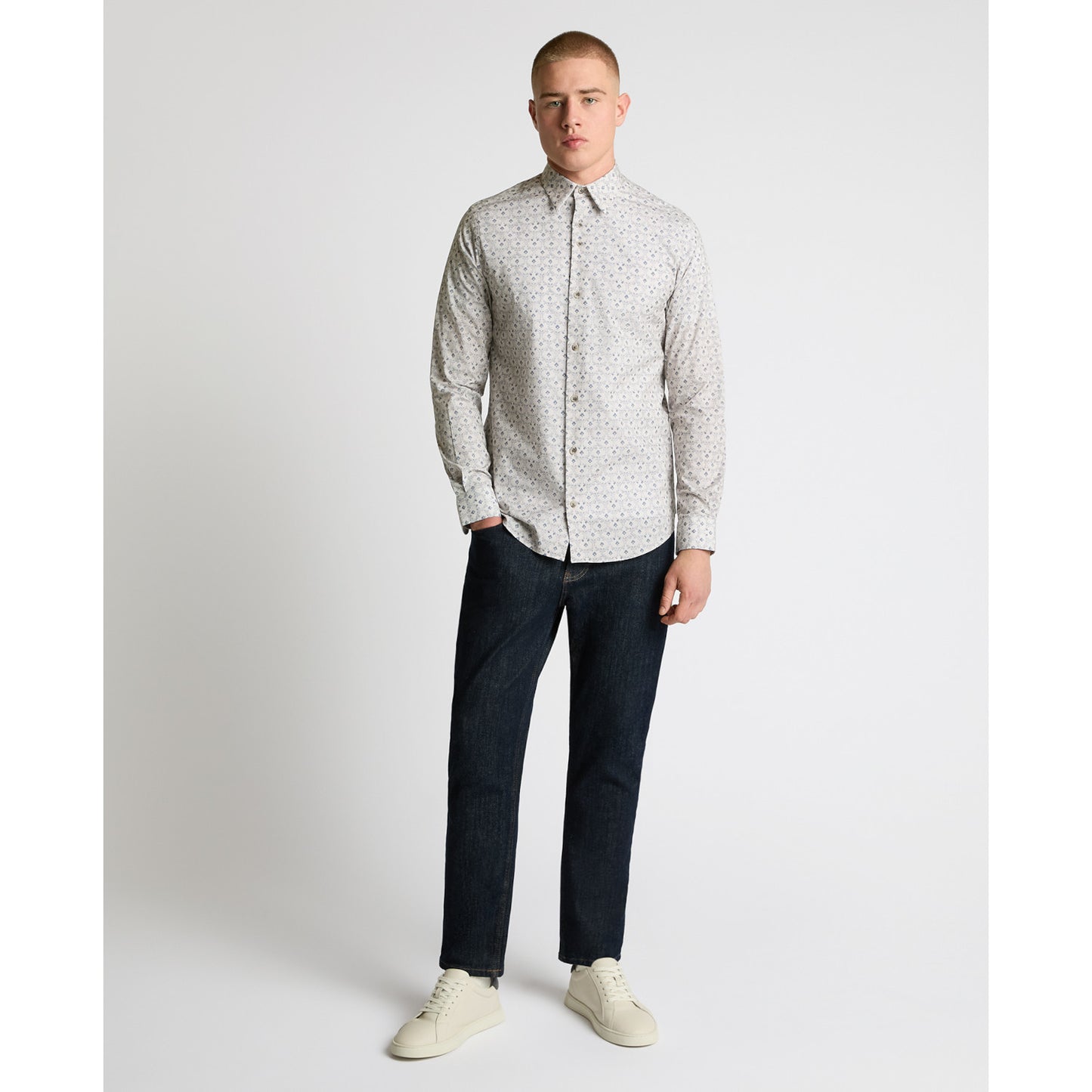 Remus Uomo 13314 91 Stone Regular Shirt