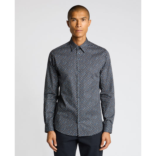 Remus Uomo 13315 78 Navy Regular Shirt