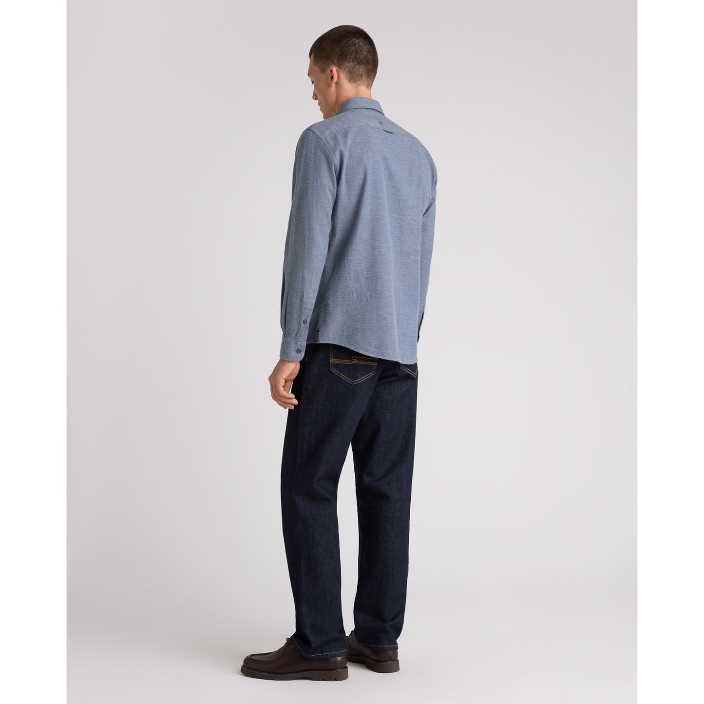Remus Uomo 13403 27 Dark Blue Blue Tapered Shirt