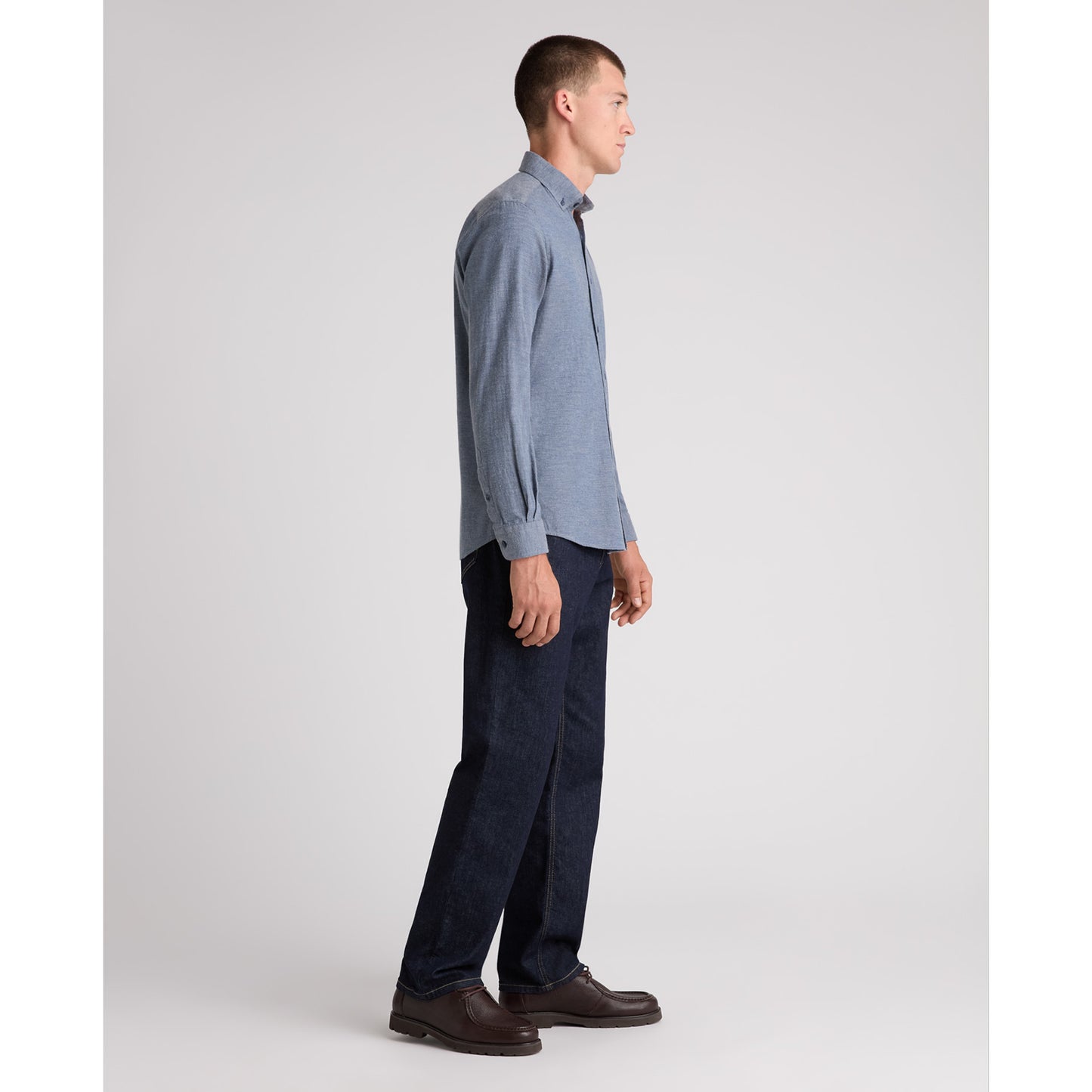 Remus Uomo 13403 27 Dark Blue Blue Tapered Shirt