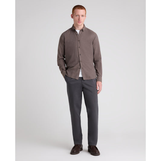 Remus Uomo 13403 47 Brown Tapered Shirt