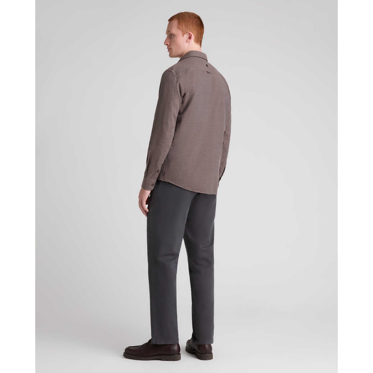 Remus Uomo 13403 47 Brown Tapered Shirt