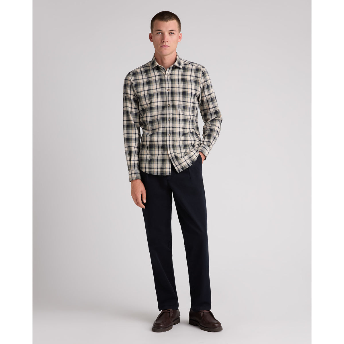 Remus Uomo 13407 93 Tan Tapered Shirt