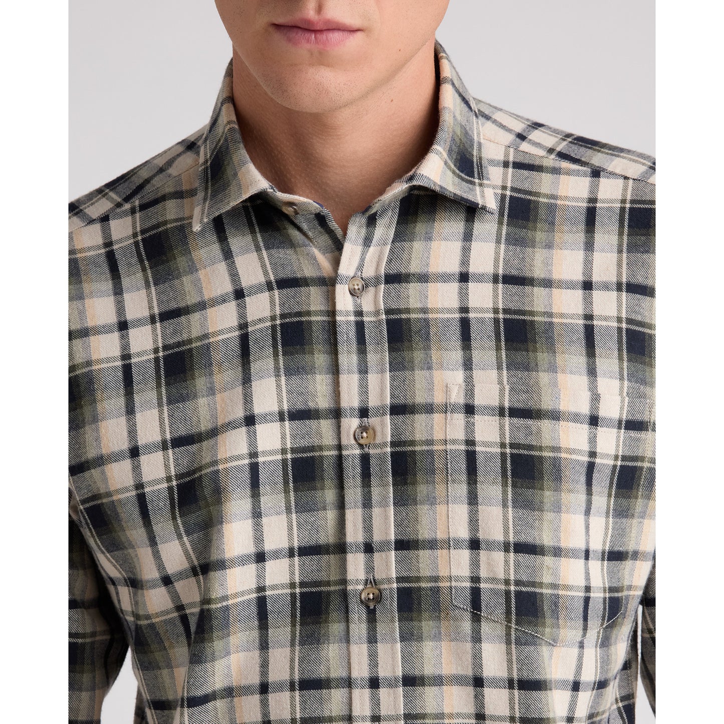 Remus Uomo 13407 93 Tan Tapered Shirt