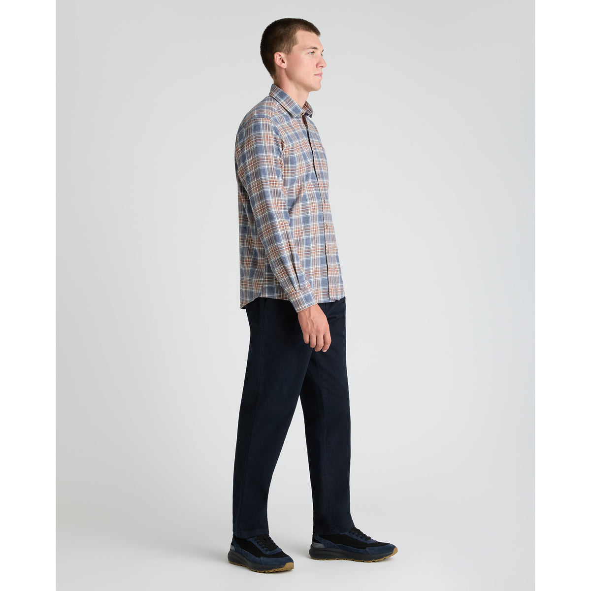 Remus Uomo 13408 27 Dark Blue Blue Tapered Shirt