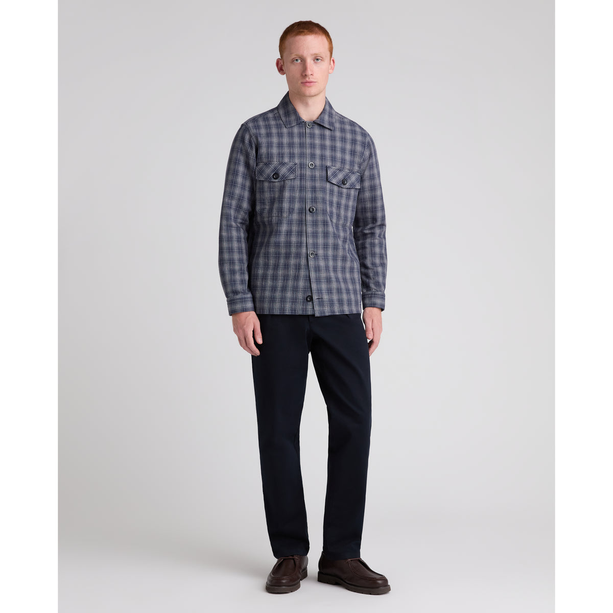 Remus Uomo 13415 27 Dark Blue Shacket
