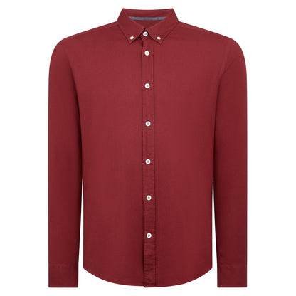 Remus Uomo 13570 67 Burgundy Slim Fit Rome Casual Shirt