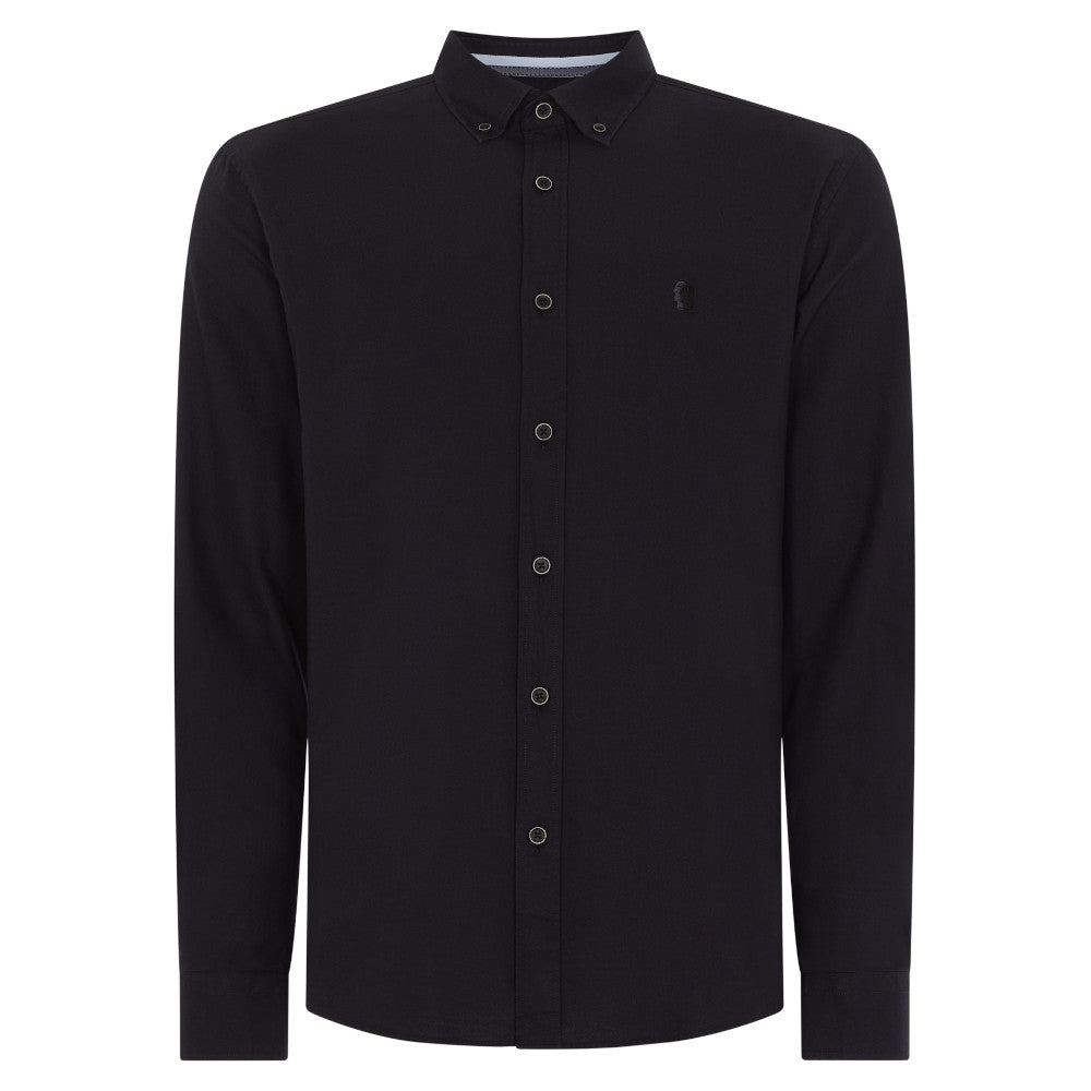 Remus Uomo 13600 00 Black Tapered Fit Seville Casual Shirt