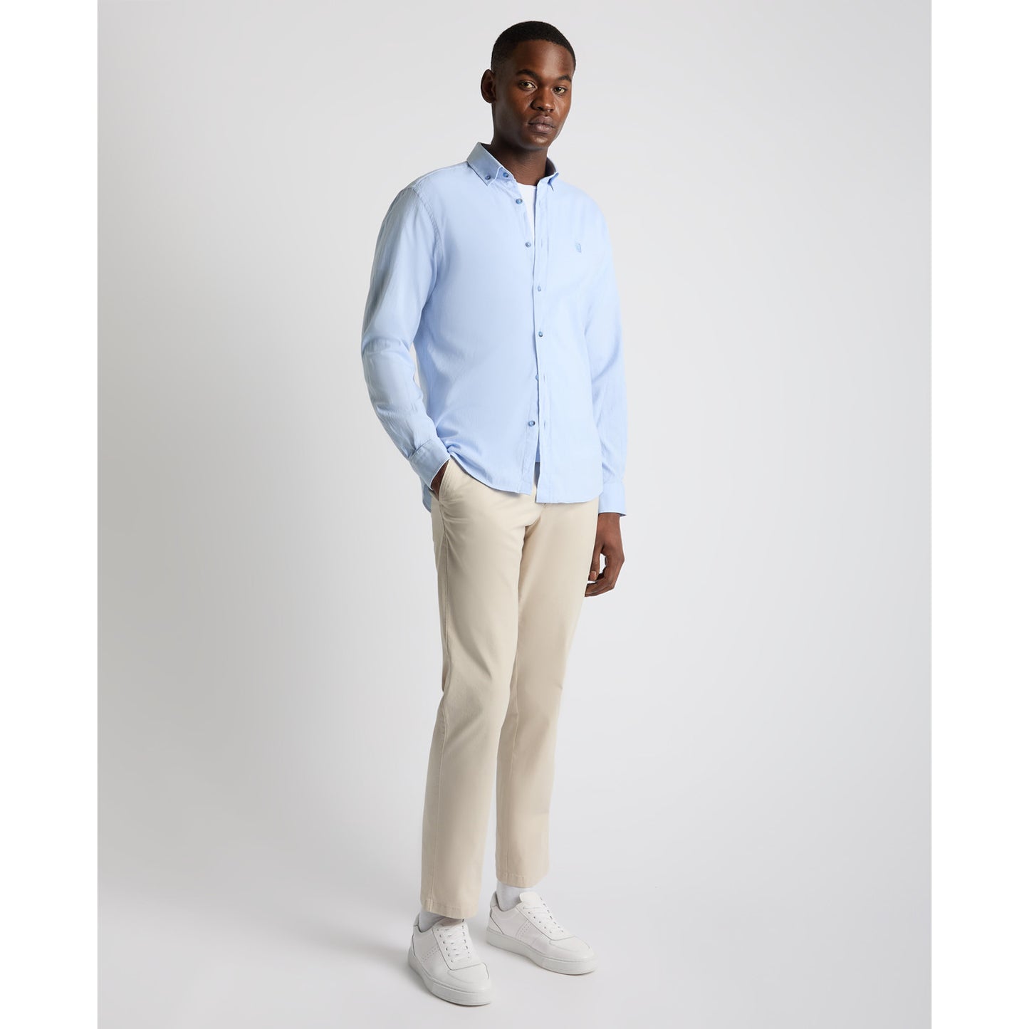 Remus Uomo 13961 22 Light Blue Tapered Fit Shirt