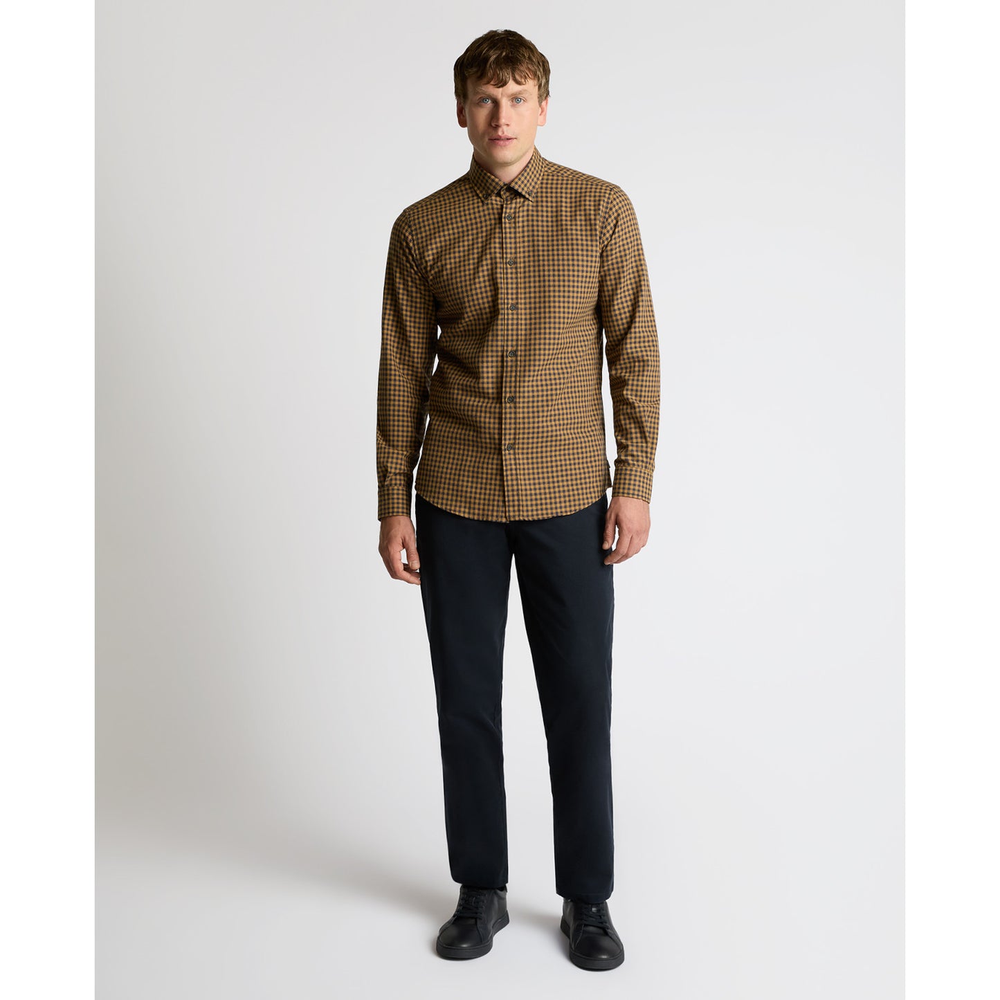 Remus Uomo 13973 53 Tan Tapered Shirt