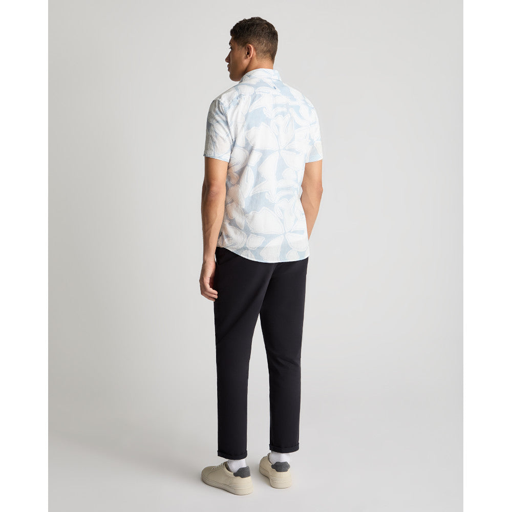 Remus Uomo 13990Ss 22 Light Blue Tapered Short Sleeve Shirt