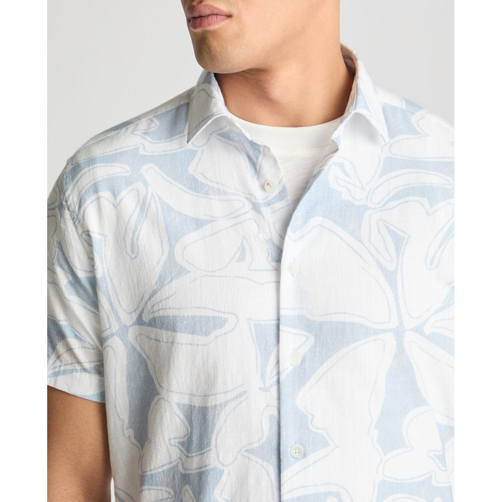 Remus Uomo 13990Ss 22 Light Blue Tapered Short Sleeve Shirt