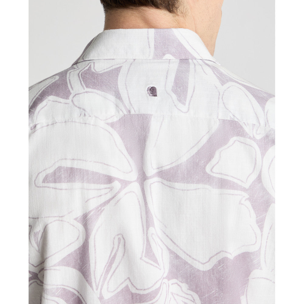 Remus Uomo 13990Ss 72 Lavender Tapered Short Sleeve Shirt